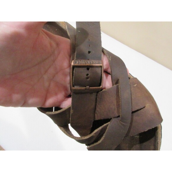 Birkenstock Lugano Sandals Mens Sz 10 EUR 43 Brown Measures 11\